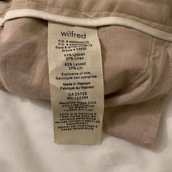 Wilfred linen shorts from Aritzia - Picture 4 of 4